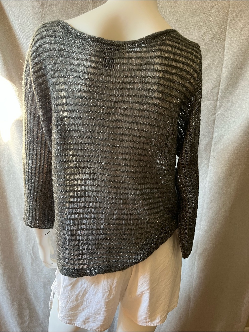 Ann Taylor Open-Knit Wool Blend Sweater
